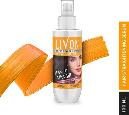 LIVON Super Styler Hair Serum for Women & Men for Hair Straightening, 5x less breakage