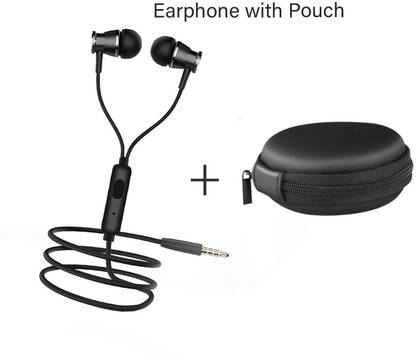 ANY KART Stereo Sound quality handsfree Earphone + Protection Cover Wired