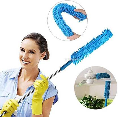 hpg traders Cleaning Brush Dust Cleaner Fit Ceiling Fan, Office, Cleaning Tools Bamboo Wet and Dry Brush