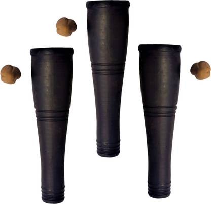 Desi Mitti Handmade Chillum With Gitti (Pack of 3) Earthenware Outside Fitting Hookah Mouth Tip