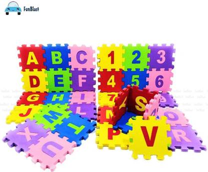 Pyzel Foam ABCD Matt Puzzle Non Toxic (Multicolor)