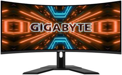 GIGABYTE G Series 86.36 cm (34 inch) Curved Quad HD VA Panel with Height Adjustable Stand, Inbuilt Speakers, Flicker Free, Low Blue Light, Custom Gaming Modes Ultrawide Gaming Monitor (G34WQC A)