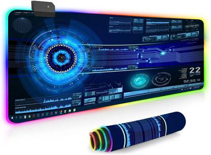 IMAGINEA RGB Gaming Mouse Pad Large Extended Laptop Mat USB Plug & Play Keyboard Pad Mousepad