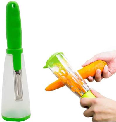 ActrovaX Peeler Hand Held Fruit Vegetable Peeler With Container Straight Peeler