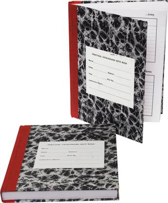 Standard Library Service Cataloging Notebook For students Ideal for practising cataloguing - 1 pc Cataloging Notebook For students Ideal for practising cataloguing 1-Part Cataloging Notebook