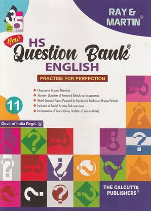 West Bengal Board Higher Secondary Question Bank Class 11 The Calcutta Publishers