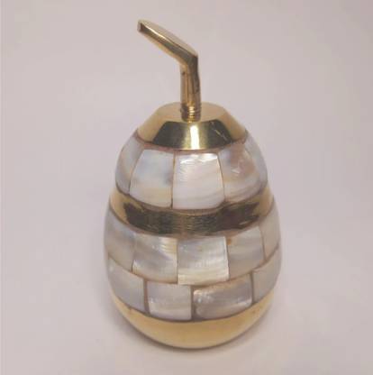 DANIYA Decorative Brass Pear Fruit Paperweight Decorative Showpiece  -  10 cm