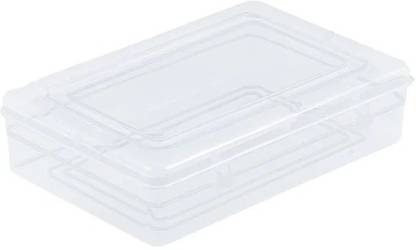 NPS Transparent Plastic Tim Tom 44 Box Container with Locks - Pack of 12 Pcs .. Storage Box