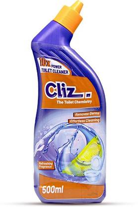 Cliz Toilet Cleaner | The Toilet Chemistry | 10x Power with Refreshing Fragrance Lemon Liquid Toilet Cleaner