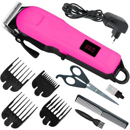 KDHG Professional LED Display Saloon hair Trimmer Runtime: 240 min (Multicolor) Fully Waterproof Trimmer 240 min  Runtime 4 Length Settings