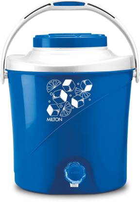 MILTON New Kool Stallion 22 Insulated Plastic Water Jug, 1 Piece, 16.4 Litres, Blue Bottled Water Dispenser