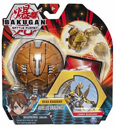 Bakugan Deka, Aurelus Dragonoid, Jumbo Collectible Transforming Figure, for Ages 6 & Up