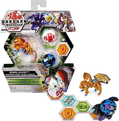 Bakugan Starter Pack 3-Pack, Fused Pharol x Gillator Ultra, Armored Alliance Collectible