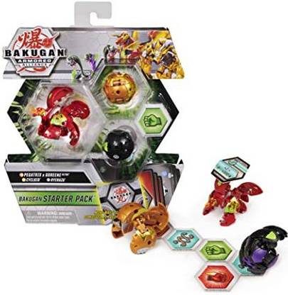 Bakugan Starter Pack 3-Pack, Fused Pegatrix x Goreene Ultra, Armored Alliance