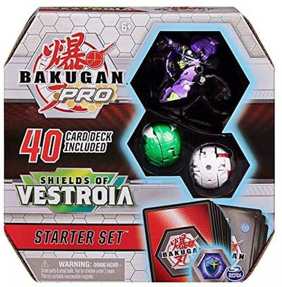 Bakugan Pro Shields of Vestroia Starter Set with Transforming Creatures, for Ages 6 & Up