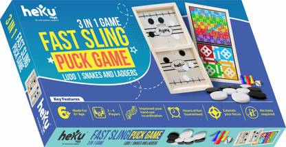 Heku Toys Fast Sling Puck Game Party & Fun Board Game