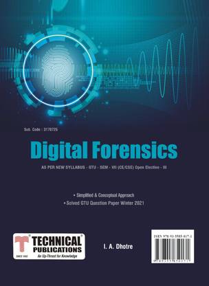 Digital Forensics for GTU 18 Course (VII - CE/CSE - 3170725) - Open Elective - III