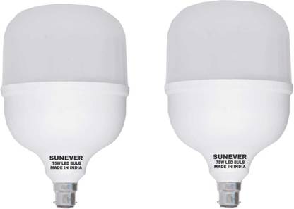 sunever 75 W Basic Round B22 LED Bulb