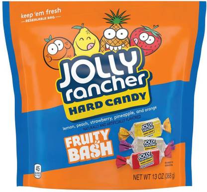 Jolly Rancher Hard Candy Fruity Bash 368g Lemon, Peach, Strawberry, Orange, Pineapple Candy