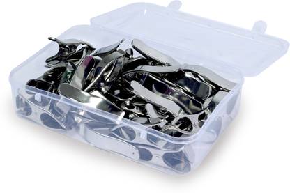 RARE-ZONE 36 Pcs Stainless Steel Cloth Clips With Storage Box, Clips For Drying Clothes Stainless Steel Cloth Clips