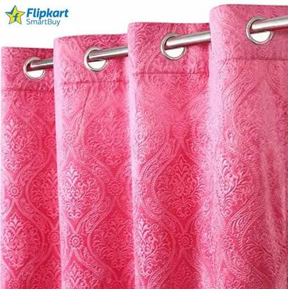 Flipkart SmartBuy 152 cm (5 ft) Window Velvet Semi Transparent Curtain Single Curtain