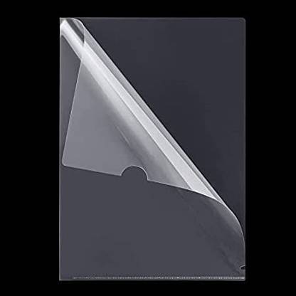 C J Choice Plastic L type Folder File A4 Size Transparent Documents Holders Organizer