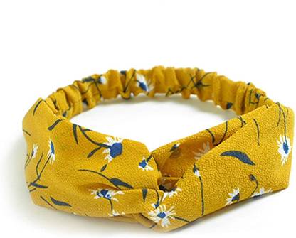 ASG Printed Elastic Criss Cross Twisted Daily Use Headband Accessories