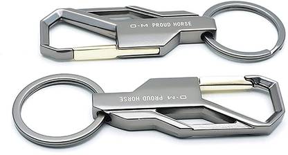 Avittam 2 PCS Stainless Steel Keychain Key Ring Hook Keychain Holder Heavy Duty Keychain Key Chain