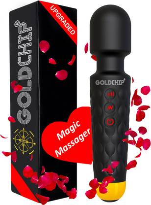 GoldChip (INDIA) Personal Body Wand Massager (Vibrator) For Woman & Men | 28 Vibration Modes | Rechargeable | Waterproof |- Magic Massager