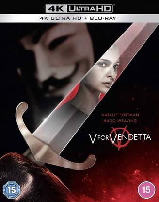 V For Vendetta (4K UHD + Blu-ray) (2-Disc Set Includes Slipcase Packaging) (Region Free | UK Import)