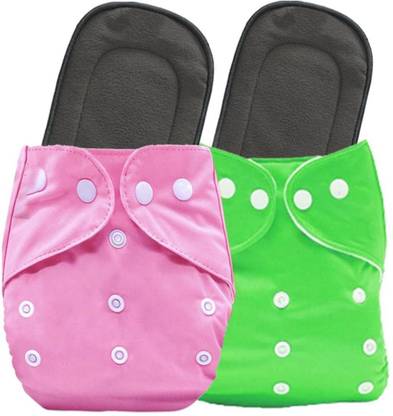 Ancientt Cloth Diapers With 2 Wet Free Insert For Babies3 18 Months PinkGreen