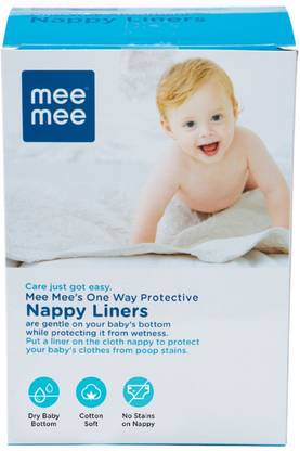 MeeMee One Way Protective Nappy Liners (100 Liners)