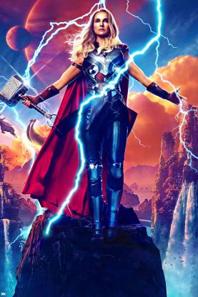 Thor Love and Thunder Stormbreaker Poster 18 x 12 inch 300 GSM Paper Print