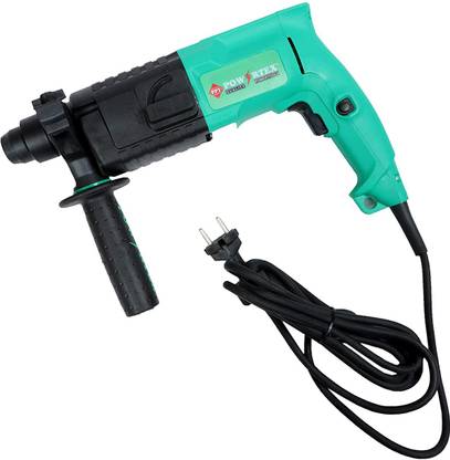 Sauran 21 V Brushless Cordless Drill Machine/Driver with 2 batteries Powertex 520 W Corded Electric Rotary Hammer (Ppt-Rh-20-E, 20 mm, Green) Angle Drill