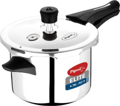 Pigeon Elite Shine 4 L Outer Lid Induction Bottom Pressure Cooker