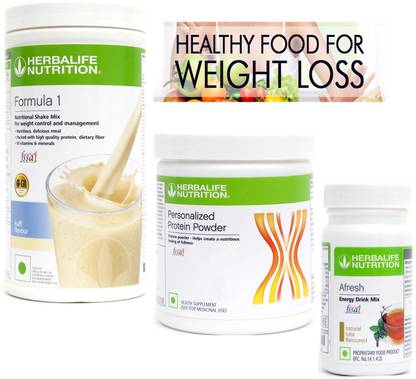 Herbalife Nutrition formula 1 kulfi (500g)+ afresh tulsi (50g)+ protein powder (200g) Plant-Based Protein