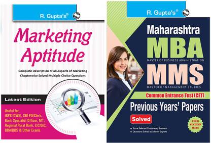 Maharashtra : MBA/MMS : Common Entrance Test (CET) – Previous Years' Papers (Solved) & Marketing Aptitude (Set Of 2 Books)