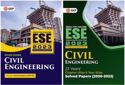 UPSC ESE 2023 : Civil Engineering - Guide & UPSC ESE 2023 : Civil Engineering - Chapter Wise & Year Wise Solved Papers 2000-2022 (Set Of 2 Books)