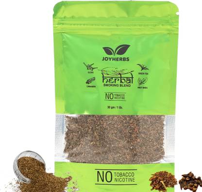 JOYHERBS Organic Herbal Natural Smoking Mixture 100% Nicotine Tobacco Free - 1 Pack 30Gm Smoking Cessations