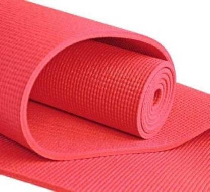 Upasana Fab Yoga excercise gym workout Red Color mat 4 mm Exercise & Gym Mat