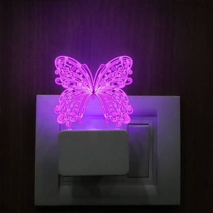 StarLaser Wonderful Butterfly Beautiful 3D Optical Illusion Acrylic lamp Night Lamp