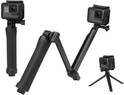 MOOZMOB Handheld Short Stand for Action Cameras Tripod Stand Mount Camera Stand Mount Tripod