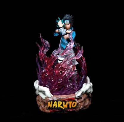 Trunkin Naruto Sasuke Uchiha Collectible Action Figure with Light | Anime Figurine 20Cm