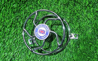MACH7 BACK LIGHT GRILL CHROME FOR ROYAL ENFIELD CLASSIC MADE IN INDIA Bike Headlight Grill