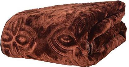THE COSMO Self Design Double Mink Blanket for  Mild Winter