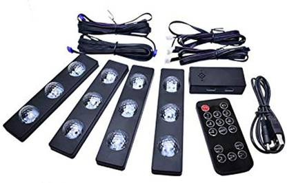 AUTO PEARL 4Pcs USB LED Car Seat Bottom Atmosphere Starlight RGB Strip Light Car Fancy Lights