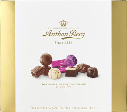 Anthon Berg Signature Box Dessert-Chokolader Chocolates Caramels, Crackles, Truffles
