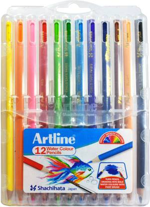 Artline Water Colour Folding Stand Pack Triangular Shaped Color Pencils