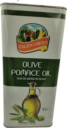 Italian Garden Olive Pomace Oil Olio Di Sansa Di Oliva 5L (Pack of 1)|(Imported) Olive Oil Plastic Bottle