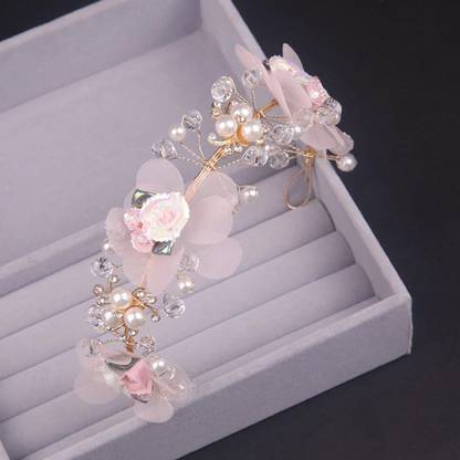 YELLOW CHIMES Hair Vines for Girls Bridal Tiaras Floral Headband Wedding Tiara Hair Hair Pin